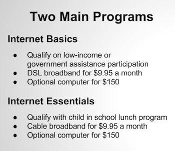 government internet, inetrnet basics, internet essentials, low cost internet for poor people,